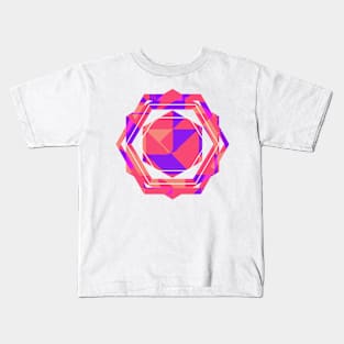 Pink Geometric funny pop art Kids T-Shirt